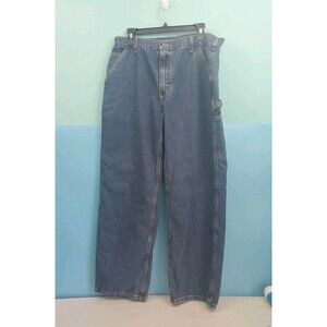 Carhartt Carpenter Jeans Sz 36x30 Original Dungaree Fit Mens Dark Wash
